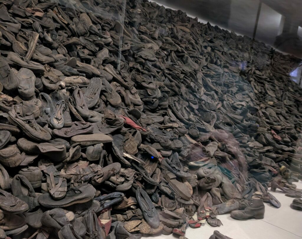 Pile of Holocaust victim shoes